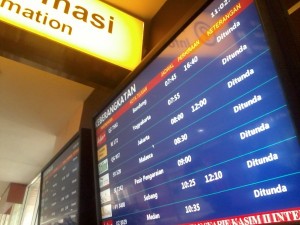 Seluruh Penerbangan SSK II Delay